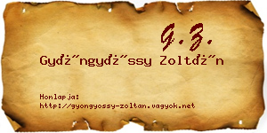 Gyöngyössy Zoltán névjegykártya